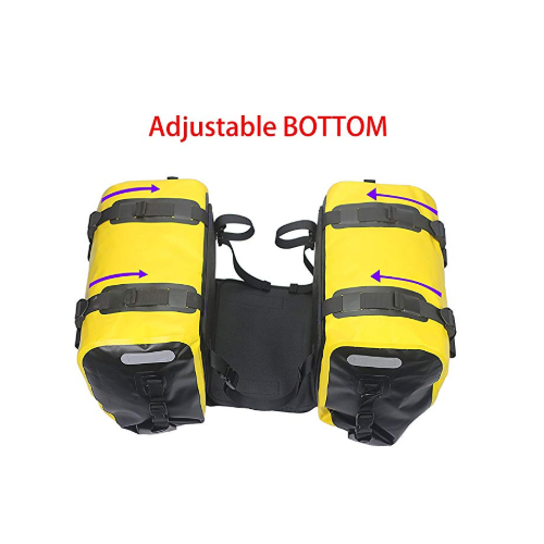 Waterproof motorcycle saddle bag