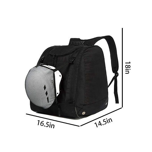 Ski boot and helmet backpack