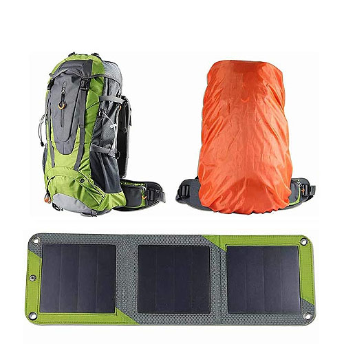 Waterproof solar backpack