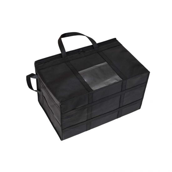 Folding heated delivery bag