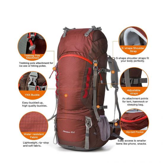 Lightweight 80 L backpack